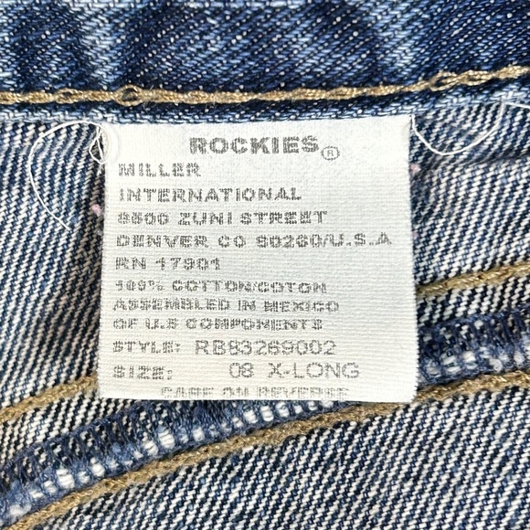 Vintage Rockies Jeans Women’s High Waisted Bareback Size 8 Extra Long EUC RARE - Picture 2 of 12